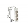 Multiprise Filaire 3 Prises Blanc 1M Lexman