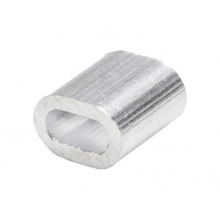 Lot de 8 Manchons Aluminium Standers Diam.2 X L.16 X L.8 Mm