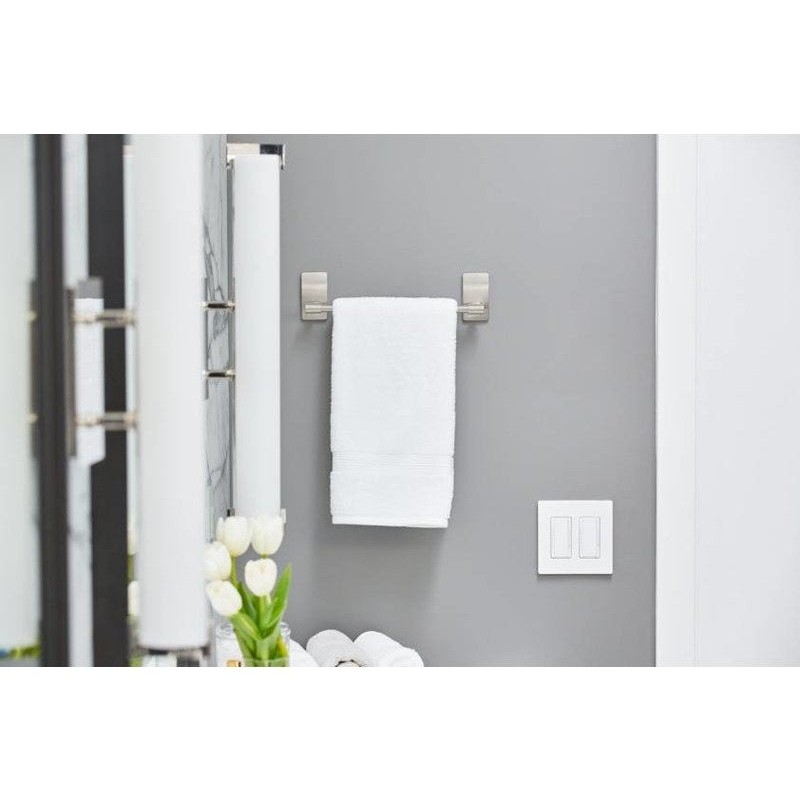 Porte-serviettes 1 Barre Fixe Nickel Satiné -  - meilleure qualité