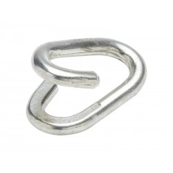 Lot de 4 Mailles De Jonction Acier Zingué Standers L.23 X L.14 X Ep.3 Mm