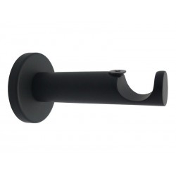 Lot de 2 supports avec perï¿½ï¿½age Design tige 20 mm noir mat INS