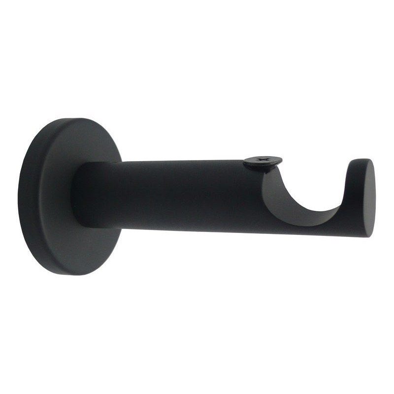 Lot de 2 supports avec perï¿½ï¿½age Design tige 20 mm noir mat INS