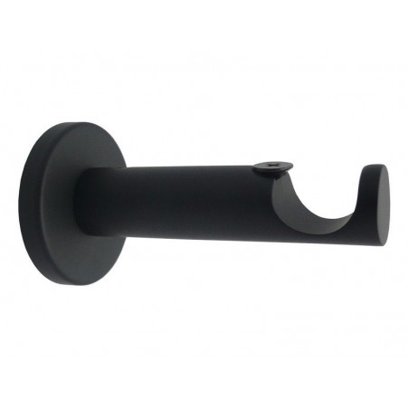 Lot de 2 supports avec perï¿½ï¿½age Design tige 20 mm noir mat INS