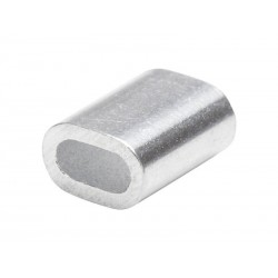 Lot de 10 Manchons Aluminium Standers Diam.1.5 X L.19 X L.9 Mm