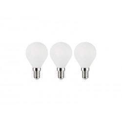 Lot de 3 ampoules led à filament blanc sphérique E14 40 W LEXMAN