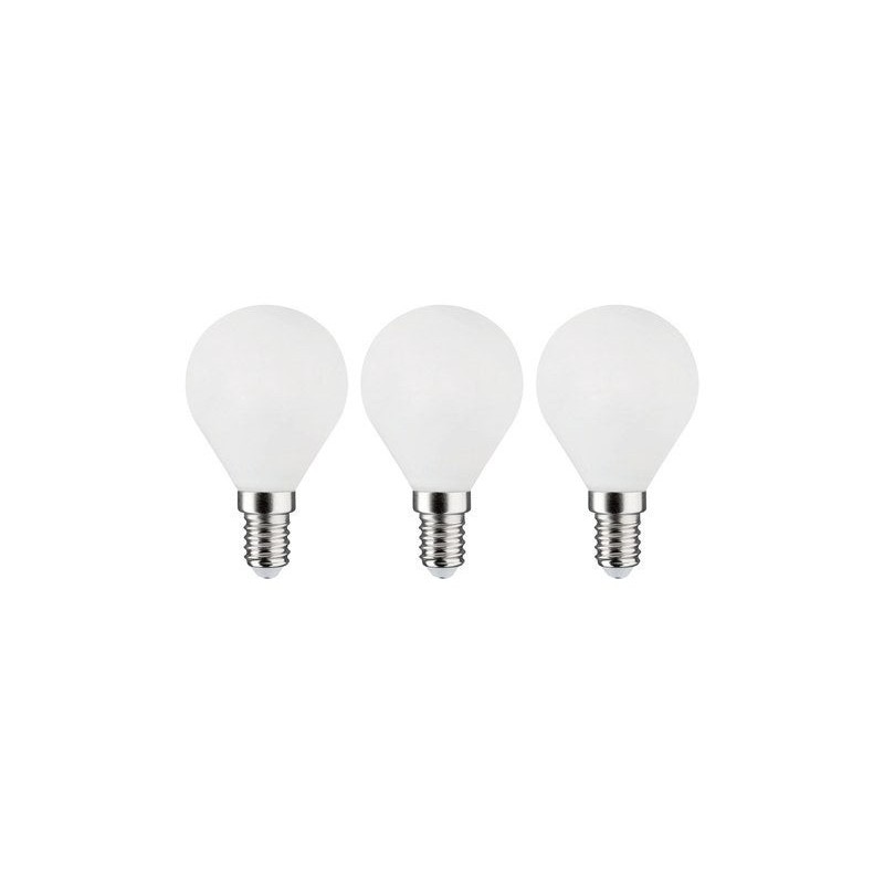 Lot de 3 ampoules led à filament blanc sphérique E14 40 W LEXMAN