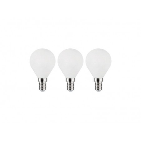 Lot de 3 ampoules led à filament blanc sphérique E14 40 W LEXMAN