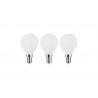 Lot de 3 ampoules led à filament blanc sphérique E14 40 W LEXMAN