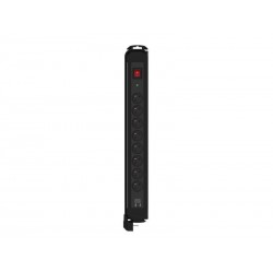 Multiprise Usb Parafoudre 8 Prises Noir Lexman