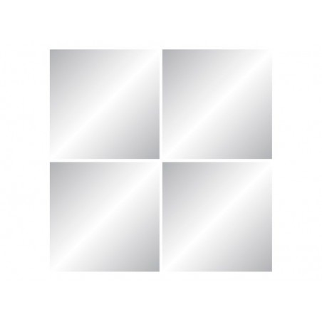 Set de 4 miroirs carrés 30x30cm -  - meilleure qualité