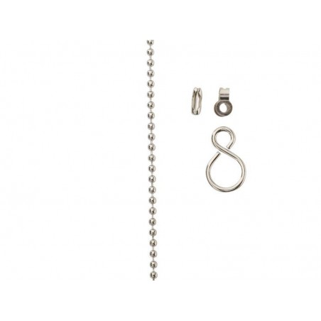 Chaine acier STANDERS diam. 3.2 x L. 0.6 m