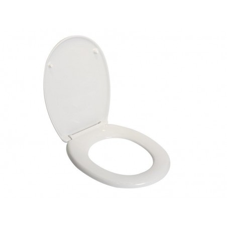 Abattant avec frein de chute plastique thermodur Sparta blanc n°0