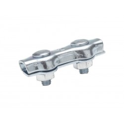 Lot de 2 Serre-Câbles Acier Zingué Standers Diam.2 X L.35 X L.13 Mm