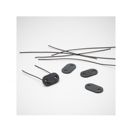 Lot de 26 attaches universel pour canisse naterial gris foncé