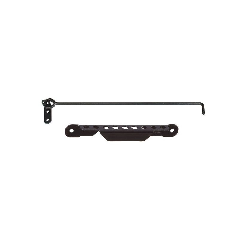 Crochet sur platine et crémaillère acier prépeint H.70 X L.350 X P.20 Mm