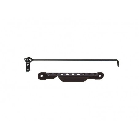 Crochet sur platine et crémaillère acier prépeint H.70 X L.350 X P.20 Mm