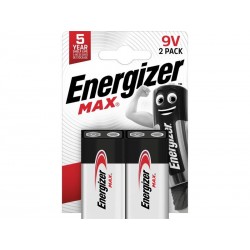 Lot de 2 Piles Alcaline 9 V Max 9 V Energizer