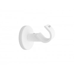 Lot de 2 supports tringle à rideau design20 Mm blanc mat