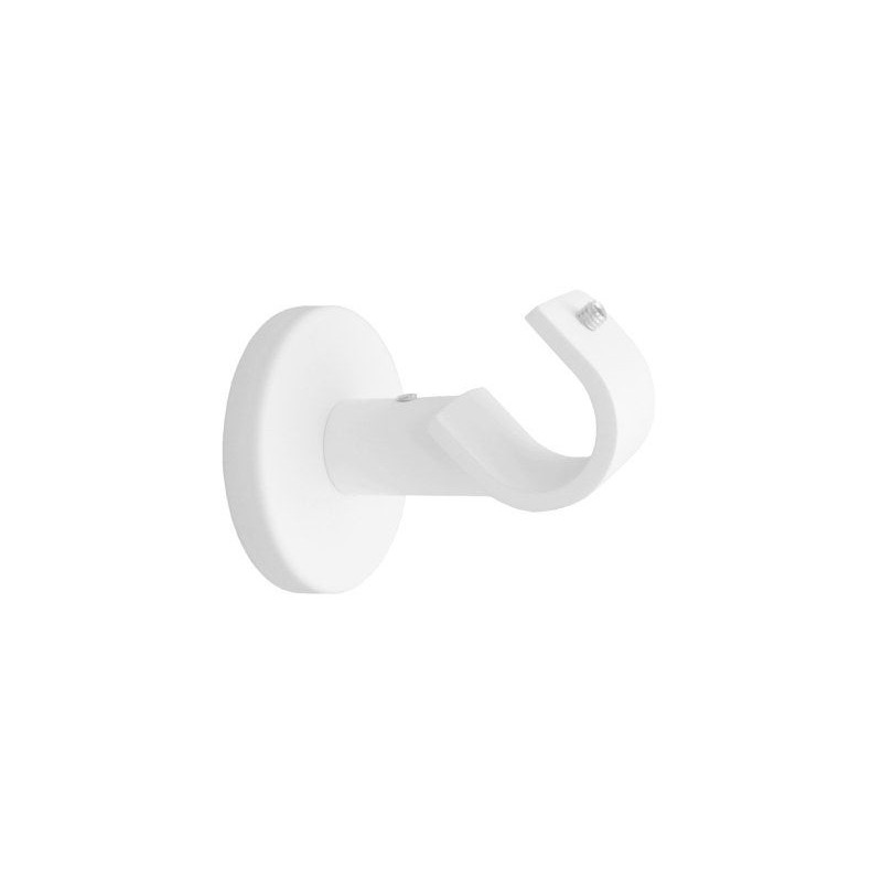 Lot de 2 supports tringle à rideau design20 Mm blanc mat