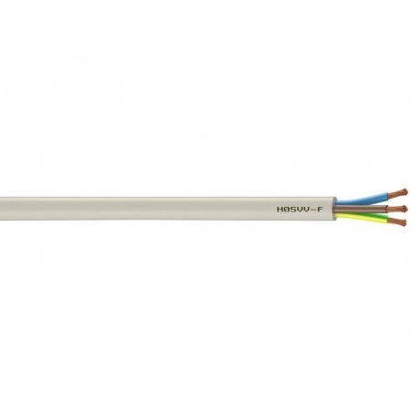 Cable ho5vvf 3g2.5mm2 10m blanc