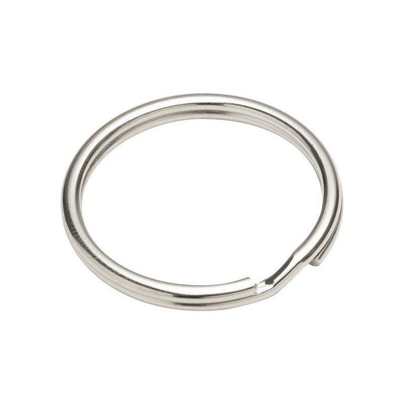 Lot de 3 Anneaux Brisés Acier Nickelé Standers L.30.2 X L.30.2 X Ep.2.1 Mm