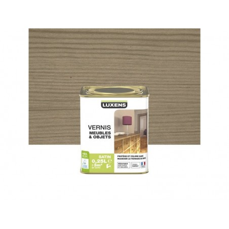 Vernis meuble et objets  Gris Zinc Satiné