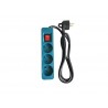 Multiprise Filaire 3 Prises Bleu1.5M Lexman