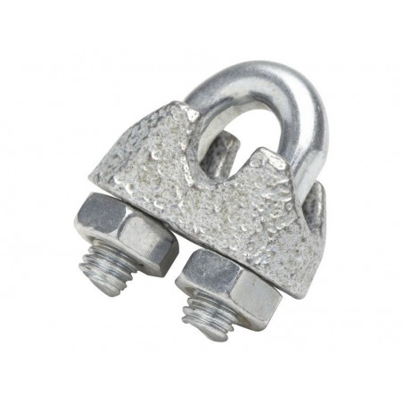 Lot de 2 Serre-Câbles Acier Zingué Standers Diam.3 X L.14 X L.12.5 Mm