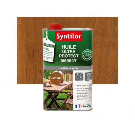 Huile pour mobilier de jardin nature protect naturel mat