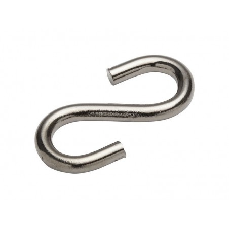 Lot de 4 Esses égales Ouvertes Acier Standers L.30 X L.15.5 X Ep.3 Mm