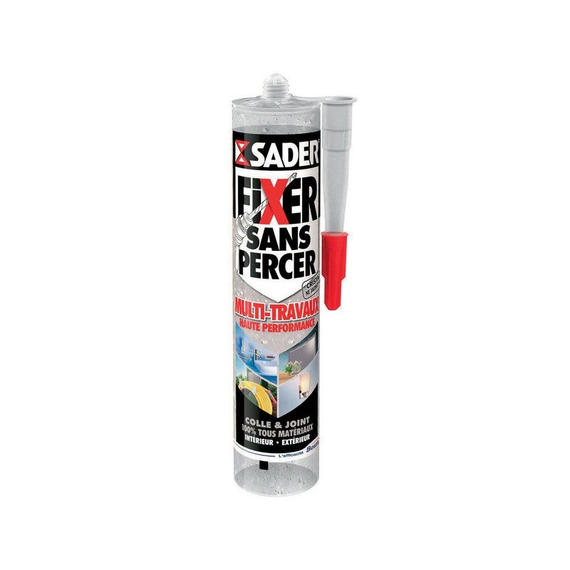 Colle Mastic Fixer Sans Percer Multitravaux Sader