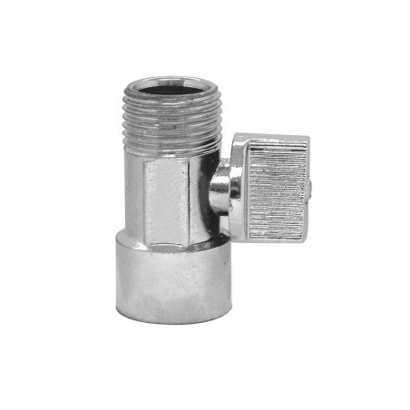 Stop douche laiton chromé male-femelle 21 mm