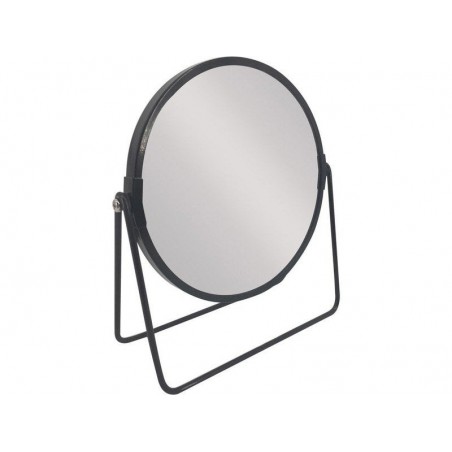 Miroir grossissant x2 rond à  poser basic noir -  - meilleure qualité