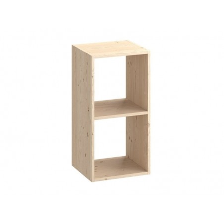 Etagère 2 cases pin H.70.5xL.36xP.31.7cm