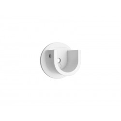 Lot de 2 Naissances Tringle à Rideau Design 20 Mm Blanc Mat Inspire