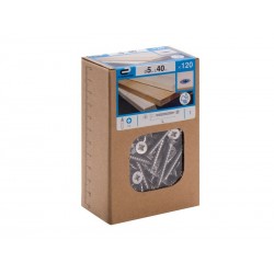 Lot de 120 vis inox tête fraisée Diam.5 Mm X L.40 Mm