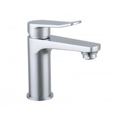 Mitigeur deau chaude et froide gris Chromé Sensea Bora