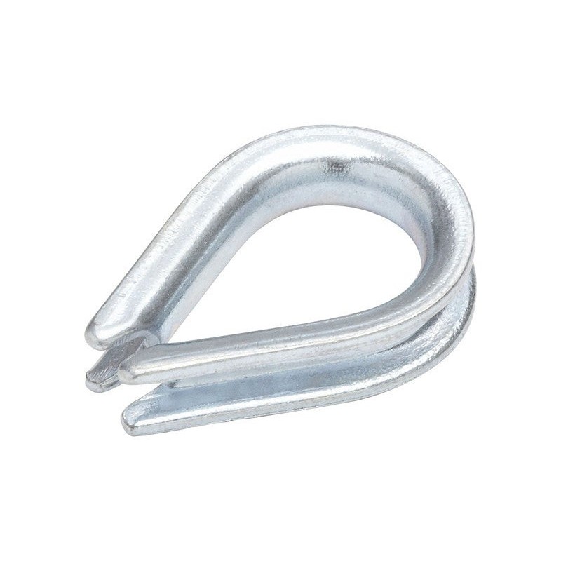 Lot de 2 cosses Coeur Acier Zingué Standers Diam.3 X L.19 X L.12 Mm