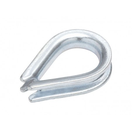 Lot de 2 cosses Coeur Acier Zingué Standers Diam.3 X L.19 X L.12 Mm