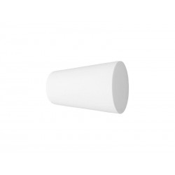 Lot de 2 embouts pour tringle à rideau blanc mat Diam.20 Mm 300cm