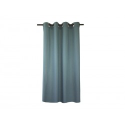 Rideau tamisant coton Sunny vert aqua l.140 x H.280 cm INSPIRE
