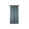 Rideau tamisant coton Sunny vert aqua l.140 x H.280 cm INSPIRE