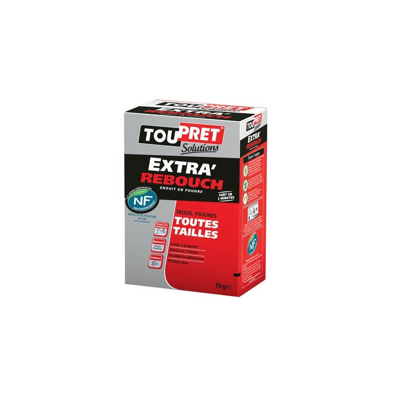 Enduit De Rebouchage Toupret Extra Rebouch 1 Kg En Poudre Pour Mur - Plafond In