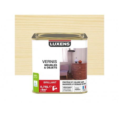 Vernis meuble et objets  Incolore Brillant