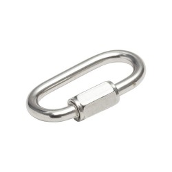 Maillon rapide en inox Standers L.37.5 X L.11.5 X Ep.4 Mm