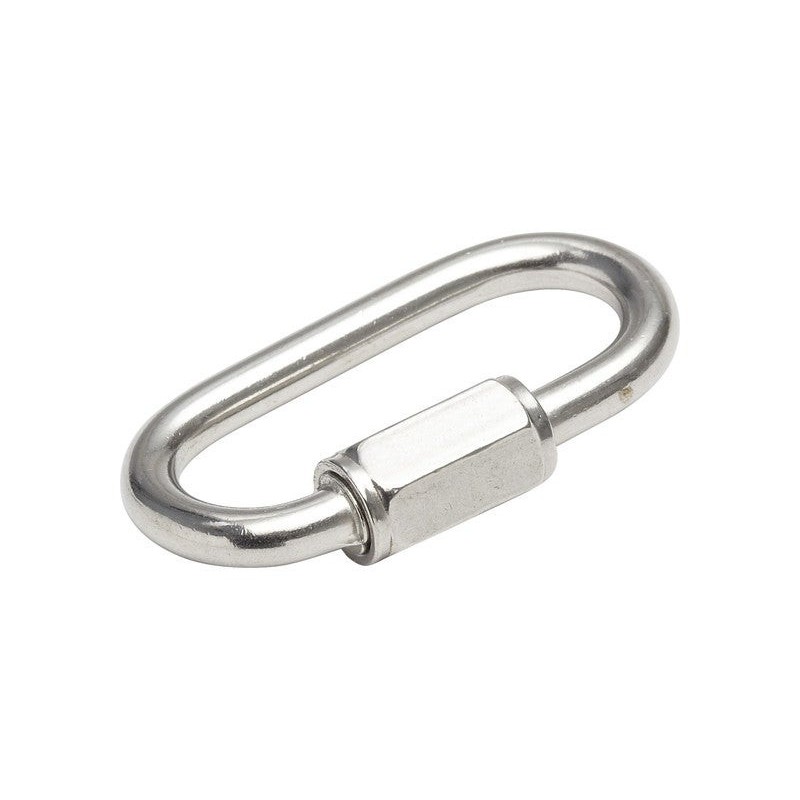 Maillon rapide en inox Standers L.37.5 X L.11.5 X Ep.4 Mm
