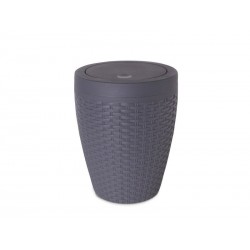 Poubelle de salle de bains 6 l gris zingué 1 SENSEA Cottage -  - meilleure qualité