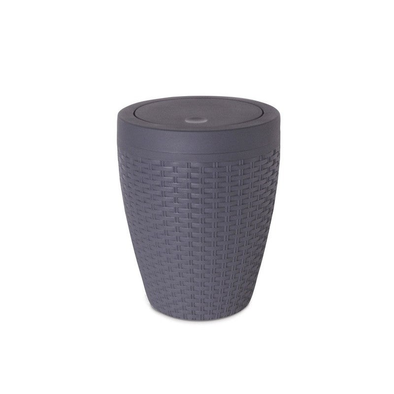 Poubelle de salle de bains 6 l gris zingué 1 SENSEA Cottage -  - meilleure qualité