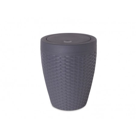 Poubelle de salle de bains 6 l gris zingué 1 SENSEA Cottage -  - meilleure qualité