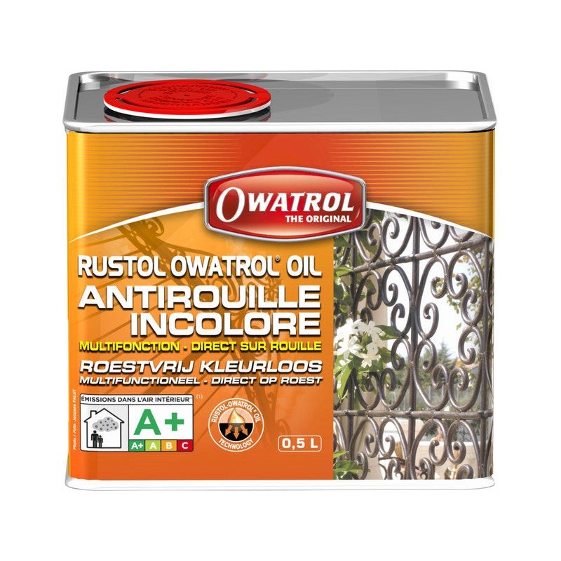 Protection Antirouille Extérieur - Intérieur Rustol Owatrol Incolore 0.5 L